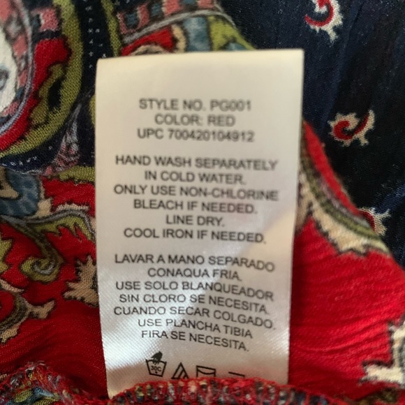 Biła sleeveless Boho tank top with tassels   Size XL - Picture 10 of 12